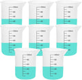 8 PCS Silicone Measuring Cups Kits, Silicone Measuring Cup, 100ml Non-Stick by Supporteverydream