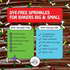 Supernatural Christmas Softies, Dye-Free Vegan Sprinkles Topping Mix, 16oz - Image 3