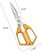 Multi-Purpose Rust Proof Kitchen Shears, Heavy Duty Meat Scissors, Dishwasher - Image 2