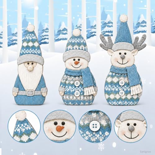 Christmas Decorations Indoor, Christmas Gnome Snowman Reindeer Home Decor - Image 3
