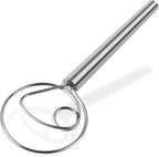 Maxjoy Danish Dough Whisk Stainless Steel Hook Dutch Style Bread Mixer by MAXJOY