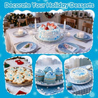 Edible Snowflake Sprinkles,Frozen Sprinkle for Cake Decorating,Blue White - Image 5