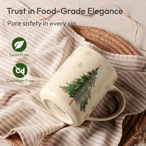 18 oz Large Ceramic Coffee Mug, Porcelain Tea Cup with Big Handle - Image 4