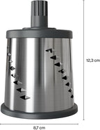 Zyliss E900060 Julienne Drum Grater, Stainless Steel, Slice Fruit and - Image 2