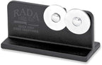 Rada Cutlery Quick Edge Knife Sharpener, 3.5" x 2", Stainless Steel Wheels by RadaCutlery