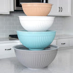 Nordic Ware Prep and Serve Mixing Bowls Set, Earth-Tones - Image 4