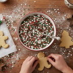 SweetGourmet Christmas Holiday Sprinkles Noel Mix, Red Green White Snowflake Cake Decorating Sprinkles, Bulk Baking Confetti for Cupcakes and Cookies, 2 Pounds - Image 5