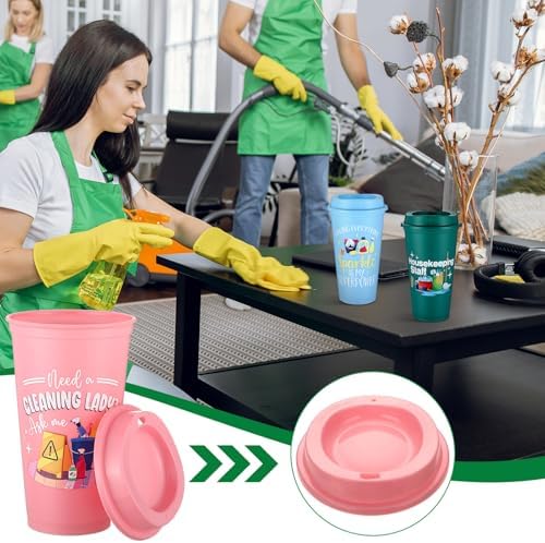 SiliFine 12 Pcs Housekeeping Week Gifts 16 oz Housekeeper Tumbler Gifts - Image 5
