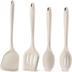 P&P CHEF Kitchen Utensil Set, 4 Pieces Non-stick Silicone Cooking Utensils by PPCHEF