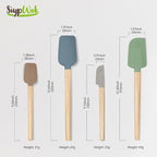 Silicone Spatula Set, Food Grade Rubber Spatula-4 Piece Nonstick Rubber Spatulas - Image 6