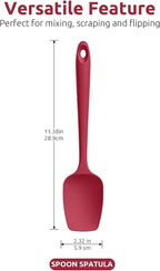 U-Taste Silicone Spoon Spatula Set, 600ºF High Heat Resistant Food Grade - Image 2