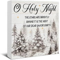 Holy Night Christmas Decor, Christian Decorations by Oqtumes
