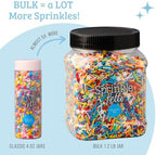 Sweets Indeed Bulk Rainbow Sprinkles with Stars, Colorful Mix, 1.2 lbs - Image 3