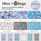 Frozen Sprinkles, Blue Purple Winter Snowflake Sprinkles for Cakes, 180g - Image 3