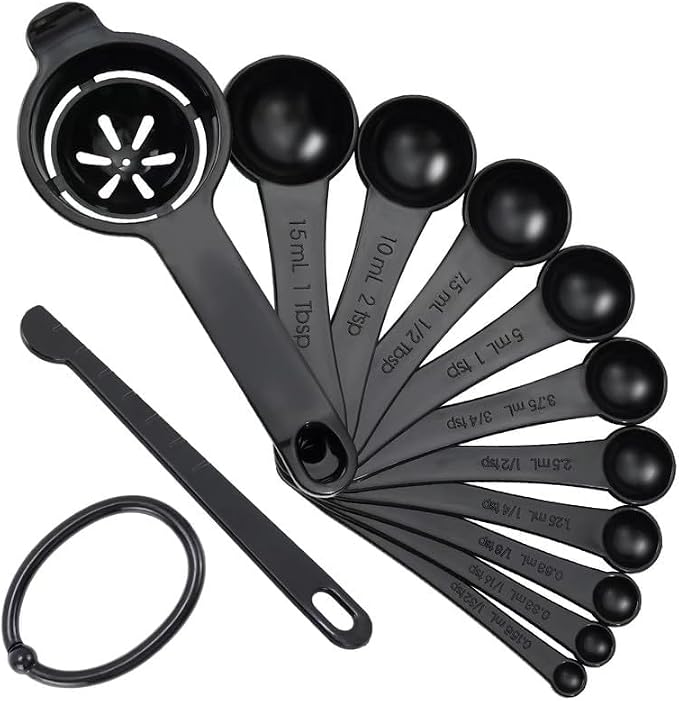 DOTINGHUX Measuring Spoons, Plastic Measuring Spoons Set - Image 2