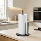 Paper Towel Holder Kitchen, Premium Stainless Steel Roll Dispenser, Countertop - Image 7