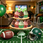 SANNIX 450pcs Football Cupcake Liners Baking Cups Rugby Cupcake Wrappers - Image 5