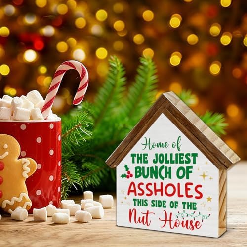 Funny Christmas Decorations, Home of the Jolliest Bunch of Assholes - Image 3