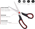 Scissors, 8.5 Inch Ultra Sharp Shears, Comfort-Grip Handles Household - Image 3