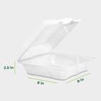 Freshware Compostable Clamshell Food Containers - Image 3