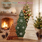 Christmas Decor, 3Pcs Wooden Tabletop Christmas Tree Decorations Sign - Image 7