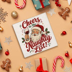 Funny Christmas Decorations Indoor, Santa Claus Wooden Sign Wine Decor - Image 4