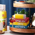 4 Pcs Back to School Table Decor, Wooden Pencil Book Signs - Image 4