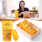 SiliFine 12 Pcs Administrative Professionals Day Gifts Bulk 16 oz Reusable Tumblers with Lids Administrative Assistants Thank You Cups Happy Admin Professionals Week Gifts for Secretary Staff Coworker - Image 4