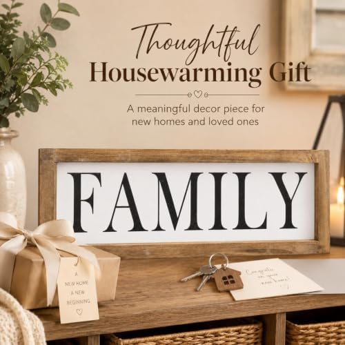 Wooden Family Sign Wall, Shelf, Mantel, Entryway Table Home Decor - Image 4