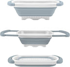 Qimh Collapsible Colander | Over The Sink Silicone Kitchen Strainers and - Image 8