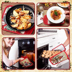Jingmore 12 Pcs Christmas Pot Holders with Pocket Retro Oven Mitts Bulk - Image 6