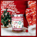MEZMUT 12 Oz Insulated Christmas Wine Tumbler with Lid Straw (White,1) - Image 6