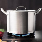 HOMI CHEF HEAVY ECOLOGICAL NICKEL FREE Stainless Steel Stock Pot 8QT - Image 2
