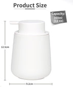 Bosilunlife Ceramic Foaming Soap Dispenser - 12Oz Bathroom Countertop Kitchen - Image 4