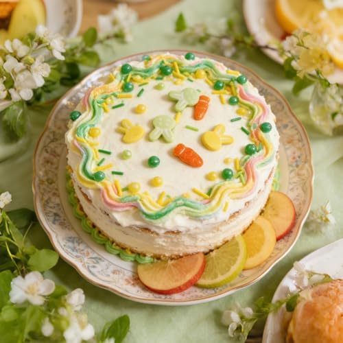 Edible Yellow Green Sprinkles for Cake Decorating,Rabbit Carrot Sprinkle - Image 6