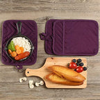 Oven Pot Holder with Pocket Cotton Heat Resistant Coaster Potholder Kitchen Hot - Image 4