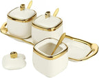 Porcelain Condiment Jar Spice Container - Image 4