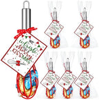 Nuogo 24 Sets Christmas Neighbor Whisks Gifts with Cards, 8 Inch by Nuogo