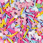Unicorn Sprinkles for Cake Decorating 4.2 ounce Edible Pink Purple Blue Unicorn confetti Jimmies Sprinkles Mix Topper Cookie for Cupcakes Candy Cream Chocolate Birthday Princess Party by cobakey-DessertDecorations