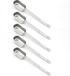 5PCS 1tbsp Single Measuring Spoon, Stainless Steel Long Handle Individual by BERYLER