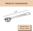 1PCS 1/2tsp Single Measuring Spoon, Stainless Steel Individual Teaspoons Only - Image 2