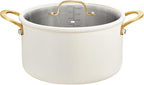 BEZIA Large Stainless Steel Stock Pot, 12 Quart Large Cooking Pot by BEZIA