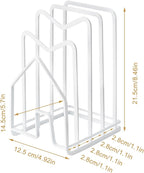 SUNFICON Cutting Board Rack Chopping Board Organizer Pot Pan Lids Holder Thin - Image 8