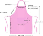 Jubatus 2 Pack Bib Aprons with 2 Pockets Cooking Chef Kitchen Apron - Image 7