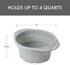 Dexas 10" Collapsible Silicone Colander in Sage, Kitchen Strainer - Image 3
