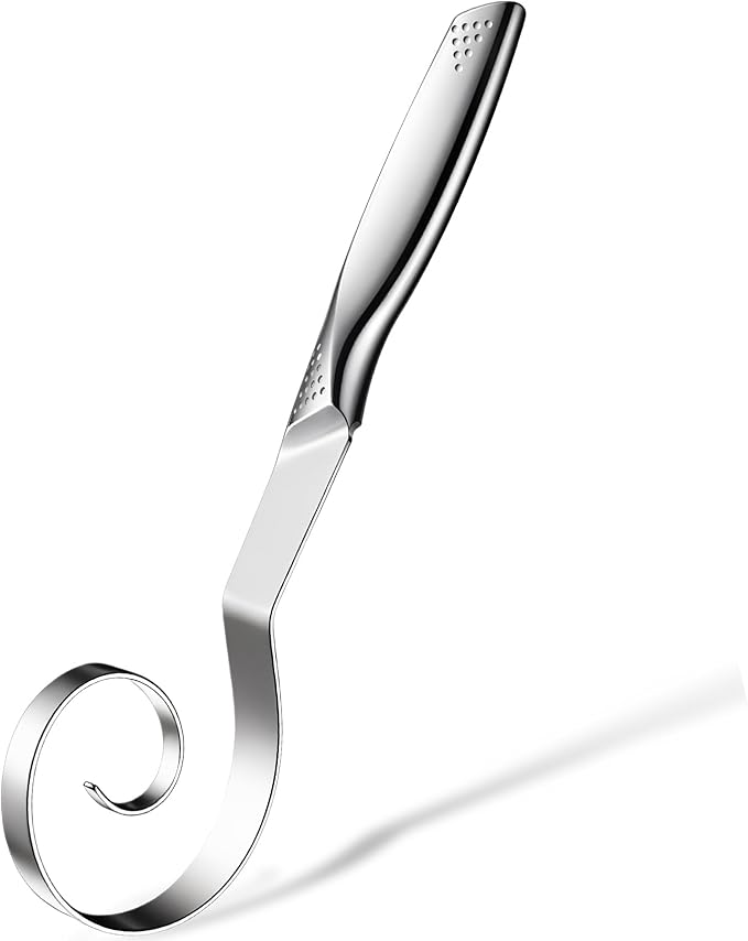 Seamless Danish Dough Whisk Stainless Steel Bread Sourdough Whisks by GLNWUE