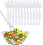 PARTY BARGAINS Disposable White Plastic Serving Forks 8.75 Inch – Heavy Duty - Image 7