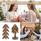 Wooden Tree-Shaped Coasters Set for Coffee Table, Kitchen - Image 4