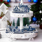 3Pcs Christmas Table Decorations, Blue Christmas Decor Indoor - Image 5