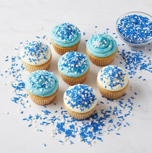 Manvscakes Sprinkles- Edible Cake and Cupcake Sprinkles with Assorted Shapes and Sizes for Parties, Metallic Sprinkle Mix for Cookies, Ice Cream, Cake and Cupcake Decorating - Image 3